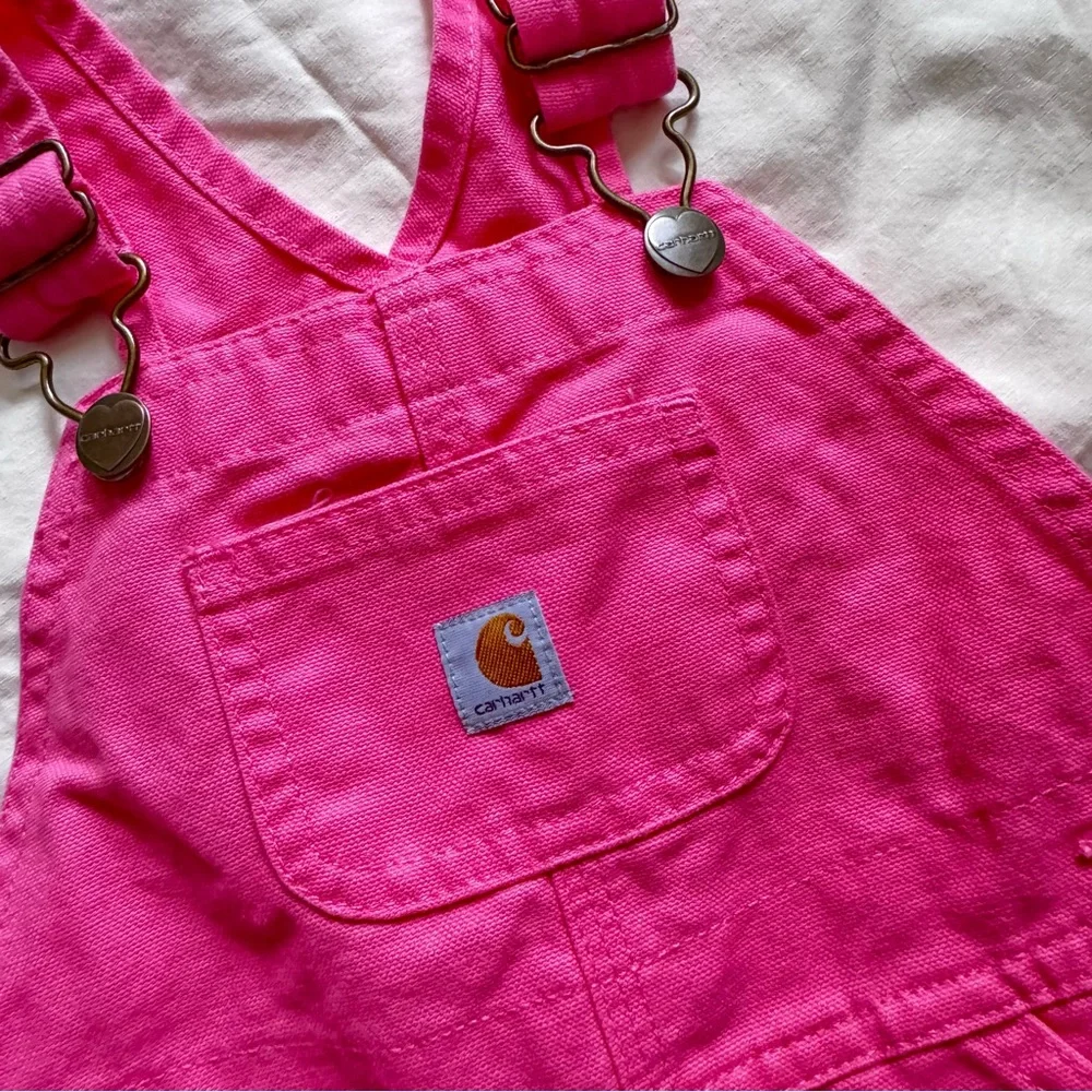 Carhartt‎ Girls Canvas Bib Overalls Pink